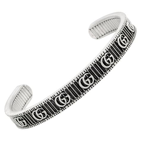 gucci bracelet with double g in silver|gucci gg marmont bracelet.